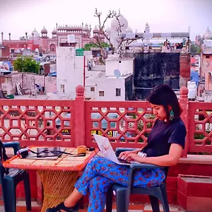 India Walking Distance From Taj Mahal-- Rooftop Taj Mahal View Agra (Uttar Pradesh)